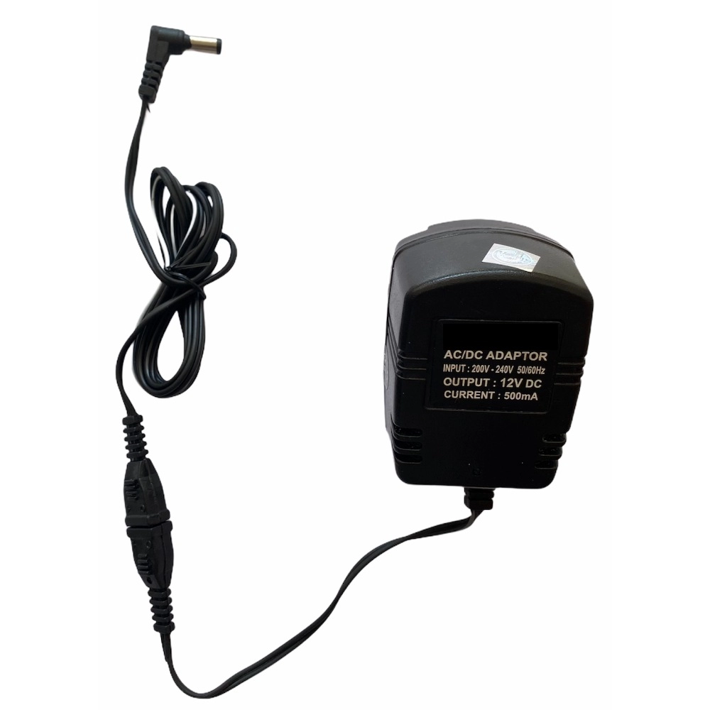12V 500mA Power Adapter, Power Supply AC Input 200 240 V and Output 12V 500mA for Set Top Box_DTH Box, CCTV System, Router, Other Electronics And IT Gadgets with DC Pin