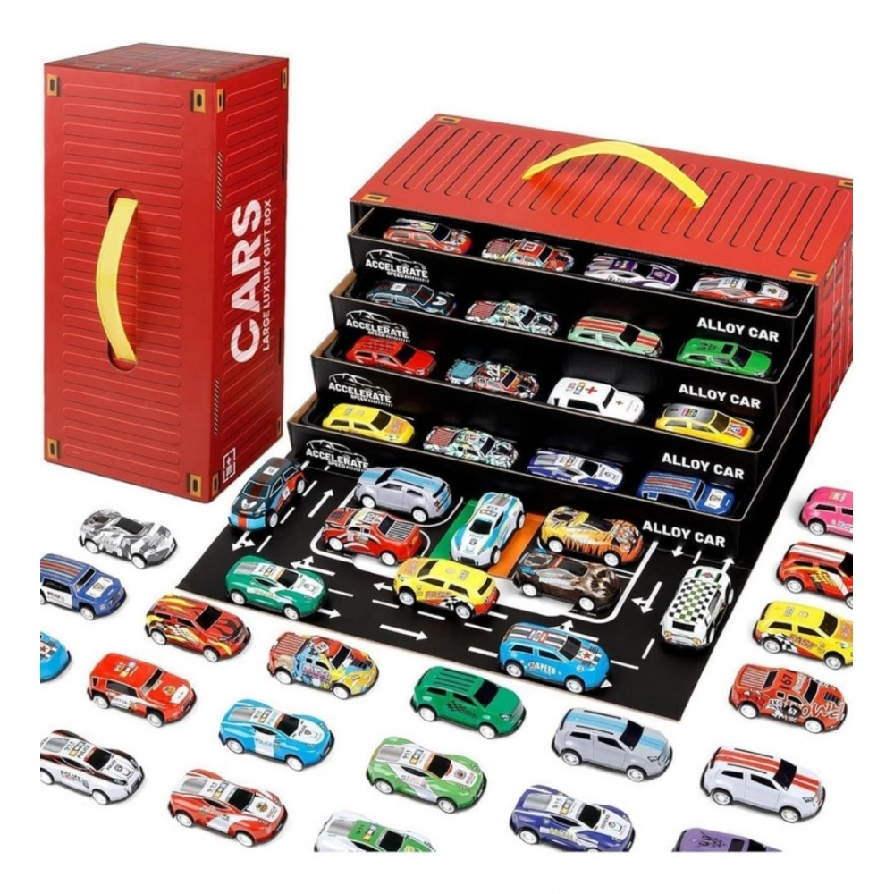 48 Piece Pull Back Car Set