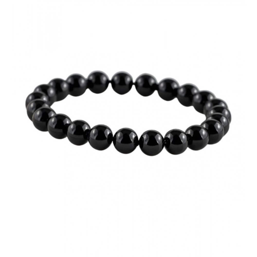 Natural Crystal 8mm Black Tourmaline Bracelet