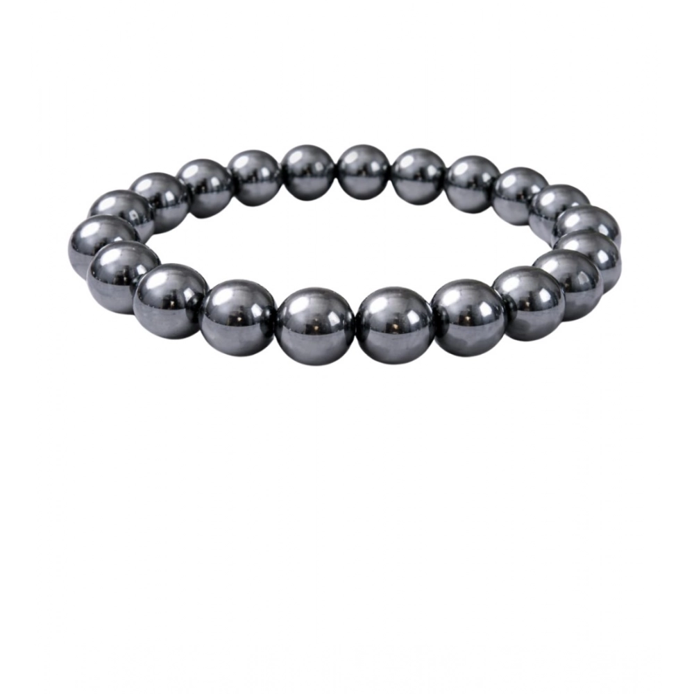 Natural Crystal 8mm Hematite Bracelet
