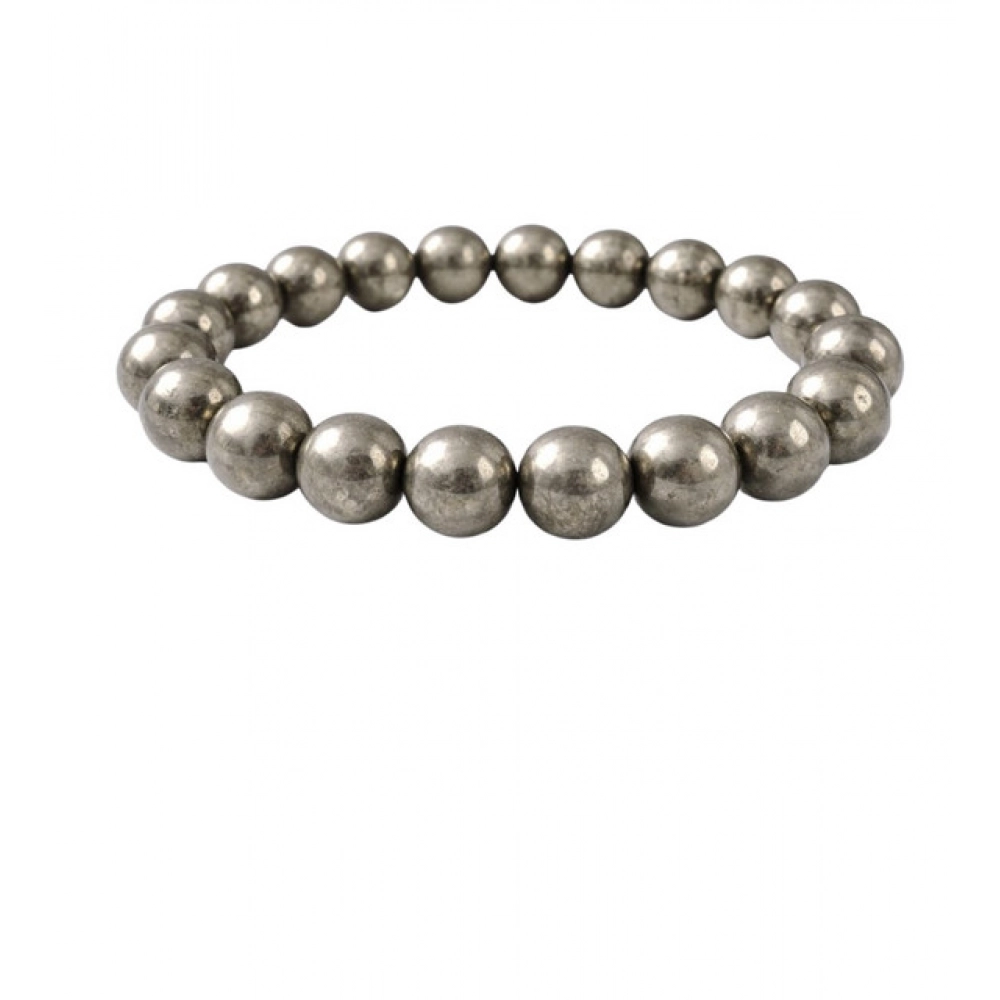 Natural Crystal 8mm Pyrite Bracelet