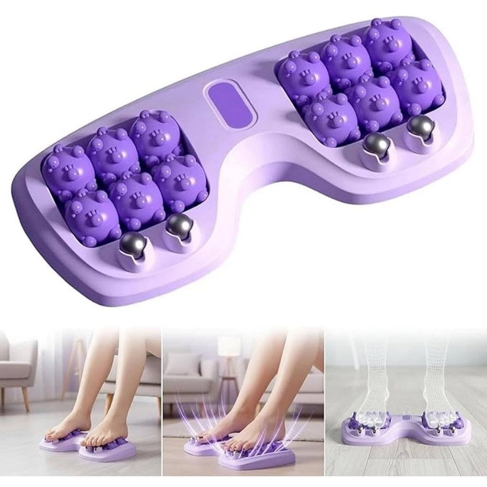 Pack of 2 Portable Double Foot Massage Roller