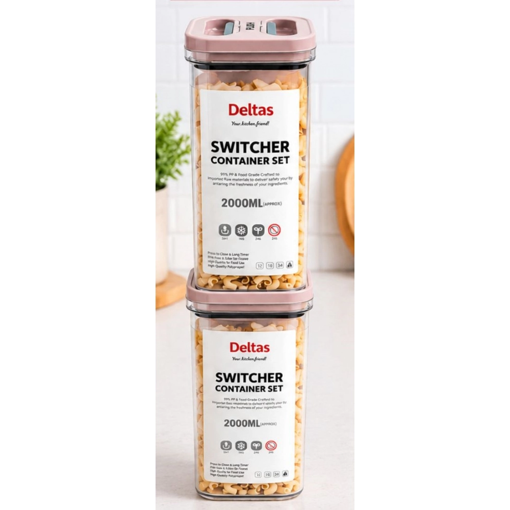 Pack of 2 Switchers Airtight Storage Container Set 2000 ML