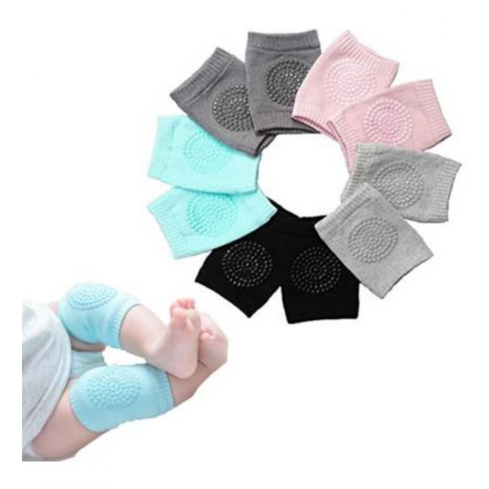 Pack Of 3_Baby Knee Pads â Soft And Comfortable Crawling Protectors (Color: Assorted )