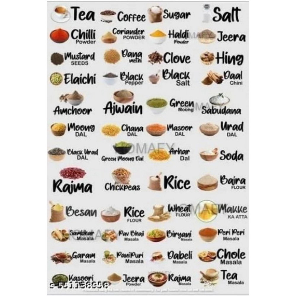 Pack of 3 Kitchen Masala Sticker