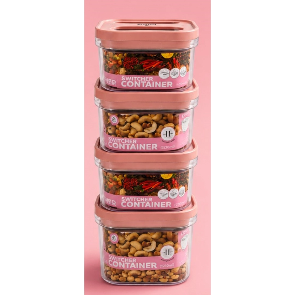 Pack of 4 Switchers Airtight Storage Container Set 1250 ML