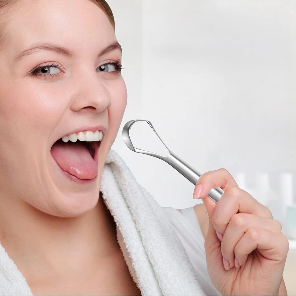 Pack of 5 Stainless Steel Tongue Scraper