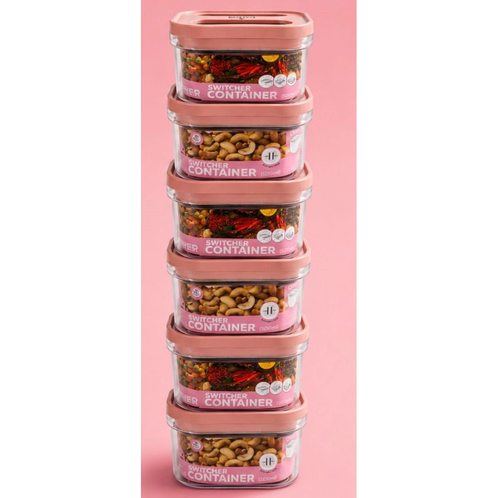Pack of 6 Switchers Airtight Storage Container Set 1250 ML