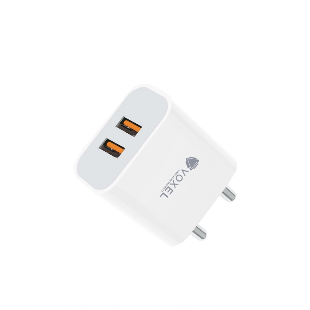 VOXEL 18 Watt Double Usb Port Charger AB Plastic